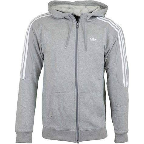 adidas jacke herren graue streifen|Graue Herrenjacken .